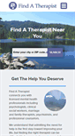Mobile Screenshot of findatherapist.com