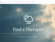 Tablet Screenshot of findatherapist.org.uk